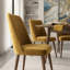 Chaise parsons rembourrée en velours Ackley-1125912041