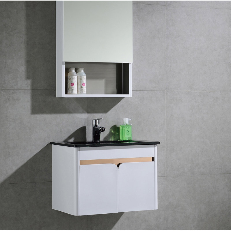 Donatello 23.6'' Single Bathroom Vanity with Ceramic Top