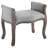 Vintage French Upholstered Fabric Bench-1525705475