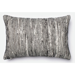 Tuttle Striped Silk Throw Pillow