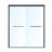 Matte Black Finish Sliding Shower Door, 56-60 inch Length, 72 inch Height, Sturdy and Water-Resistant, Easy to Install and Maintain-118034459