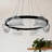 6 Light Creative Glass Chandelier  With Striped Lampshade
