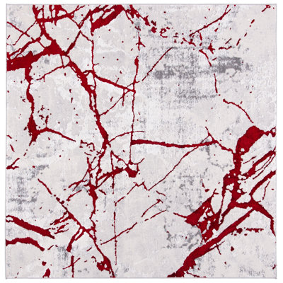 Robeson Abstract Gray Area Rug