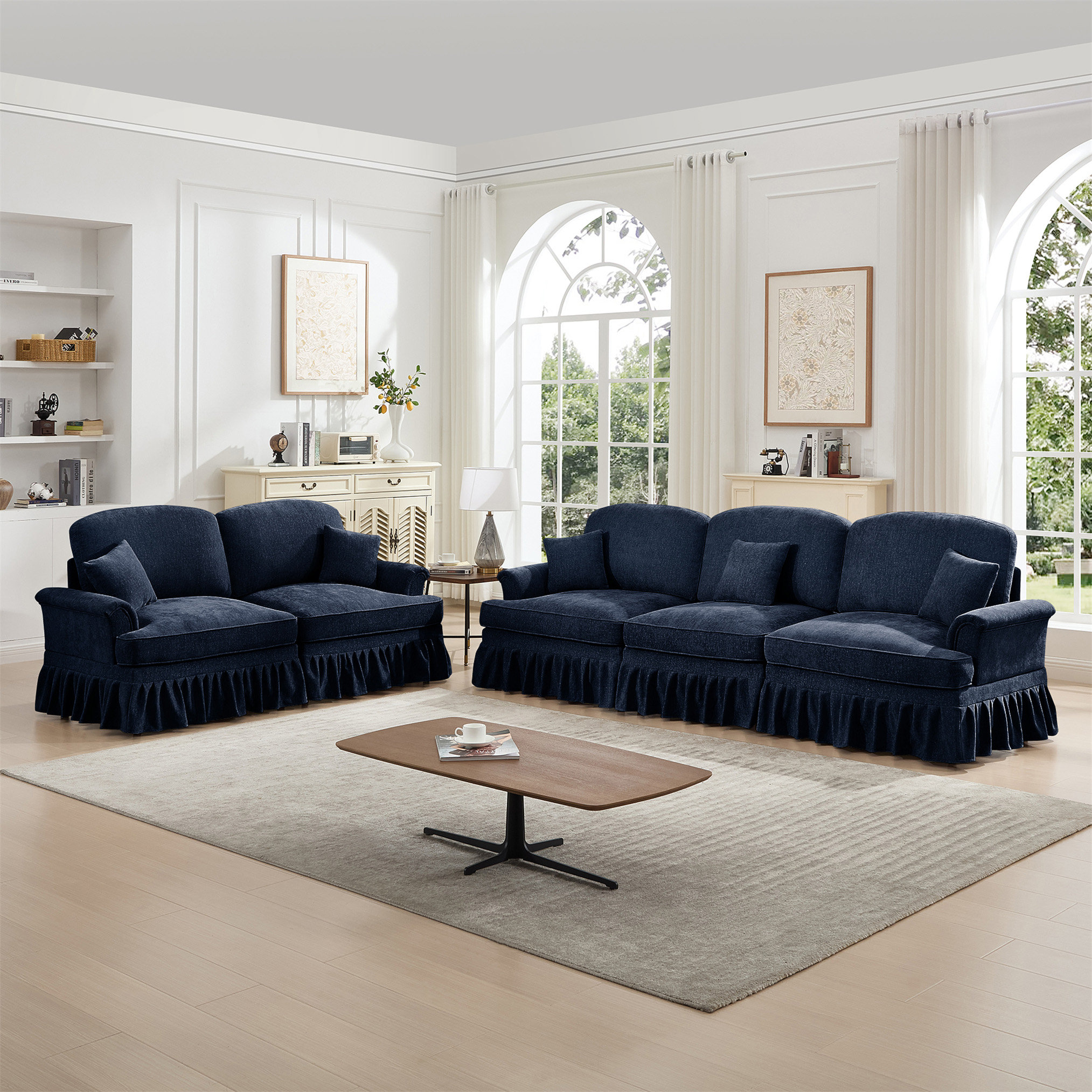 Bloomsbury Market Classic 2 Piece Modular Couch Living Room Sofa Set ...