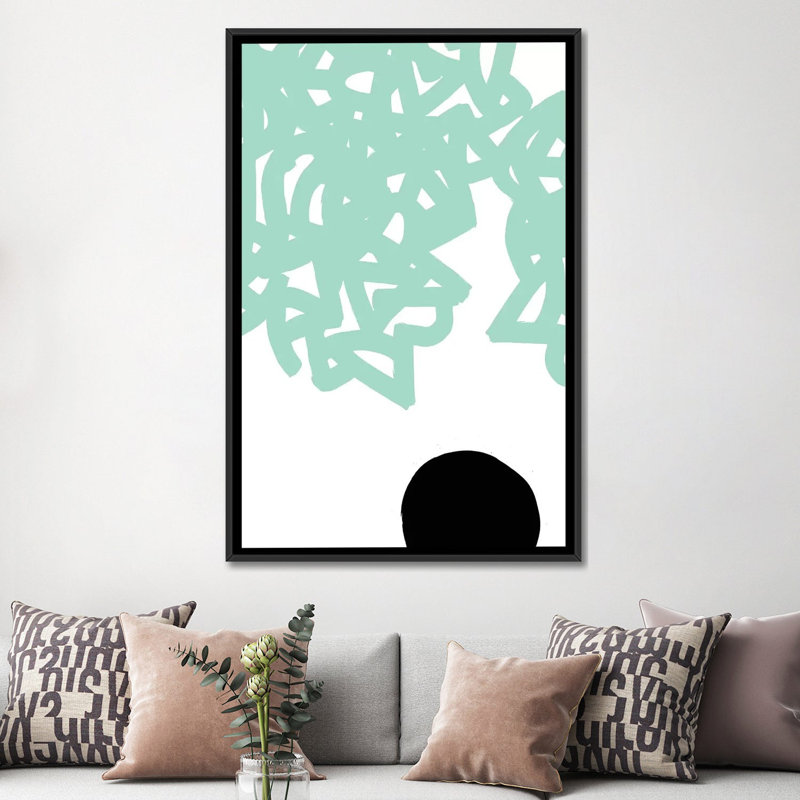 «Gestures II», impression sur toile, H 26 po x l 18 po x P 1,5 po, Toile avec cadre noir, Pas de tapis