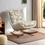 Chaise berçante moderne rembourrée