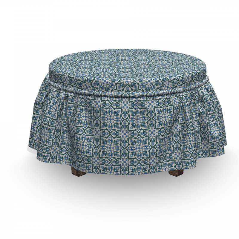 Box Cushion Ottoman Slipcover