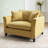 46.3" Oversized Armchair, Chenille Fabric, Comfy Chair And A Half Single Sofa With Pillow For Living Room Bedroom Office Apartment-1039540333