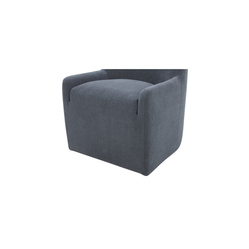 Maisie Rolling Dining Chair Slate Blue, Blue