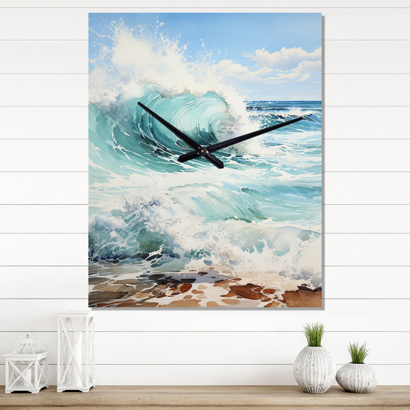Anabelia - Nautical & Beach Wall Clock, 32" H x 24" W x 1" D