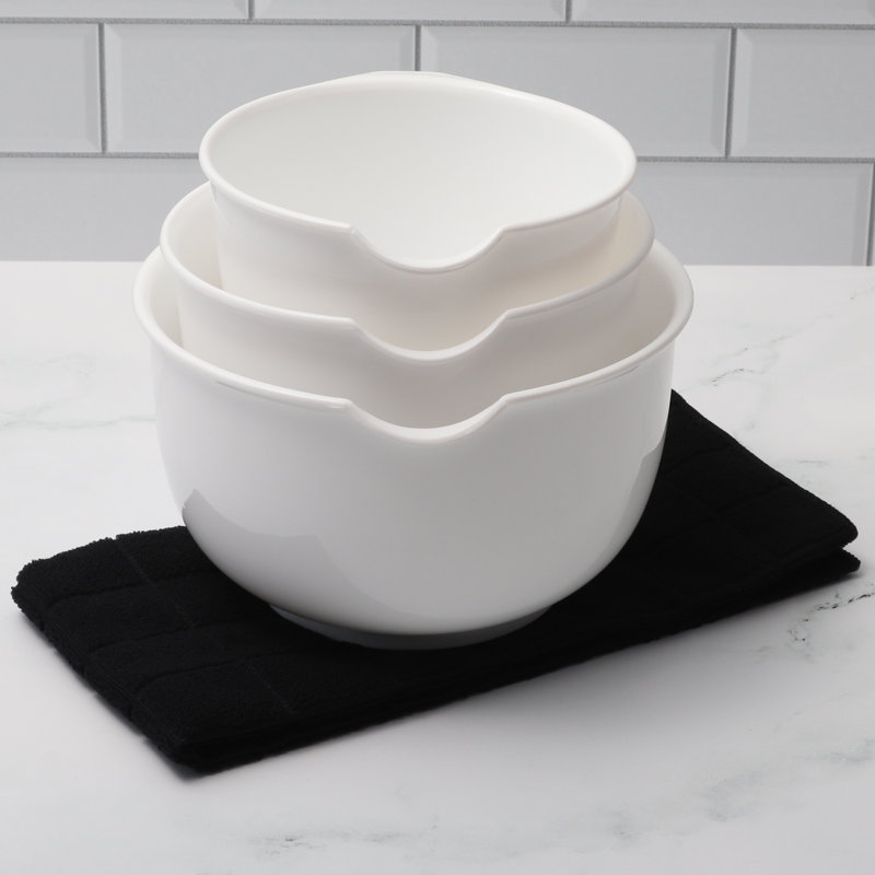 Ensemble de petits gâteaux antiadhésifs en gris et blanc 14 pièces Glad, Rouge / blanc