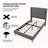 Eriksay Low Profile Upholstered Platform Bed with Wingback Headboard-1683457366-1683457356