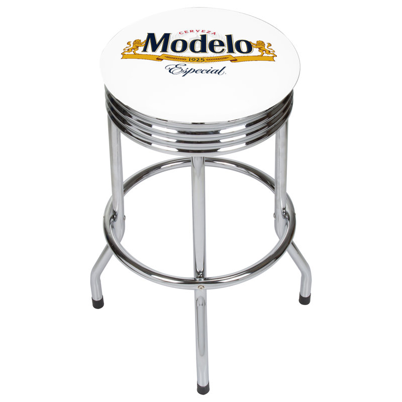 Tabouret de bar pivotant 28,5 po Modelo, Chrome