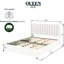 Contemporary Queen Bed With Plastic-Lined 4 Storage & Stable Support Transitional Size 40Lbs Capacity Drawer System Metal Base