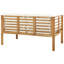 4 Seater Acacia Garden Sofa Set Light Wood with White Mathilda