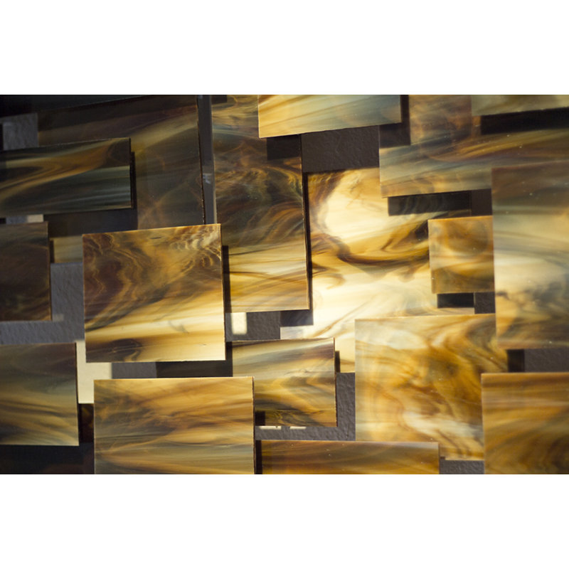 Cosmos Handmade Modern Abstract Wall Decor, 29" H x 47" W x 4" D