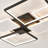 Modern Rectangular Elegant Dimmable Led Ceiling Light With Remote Control-904311671-899091650