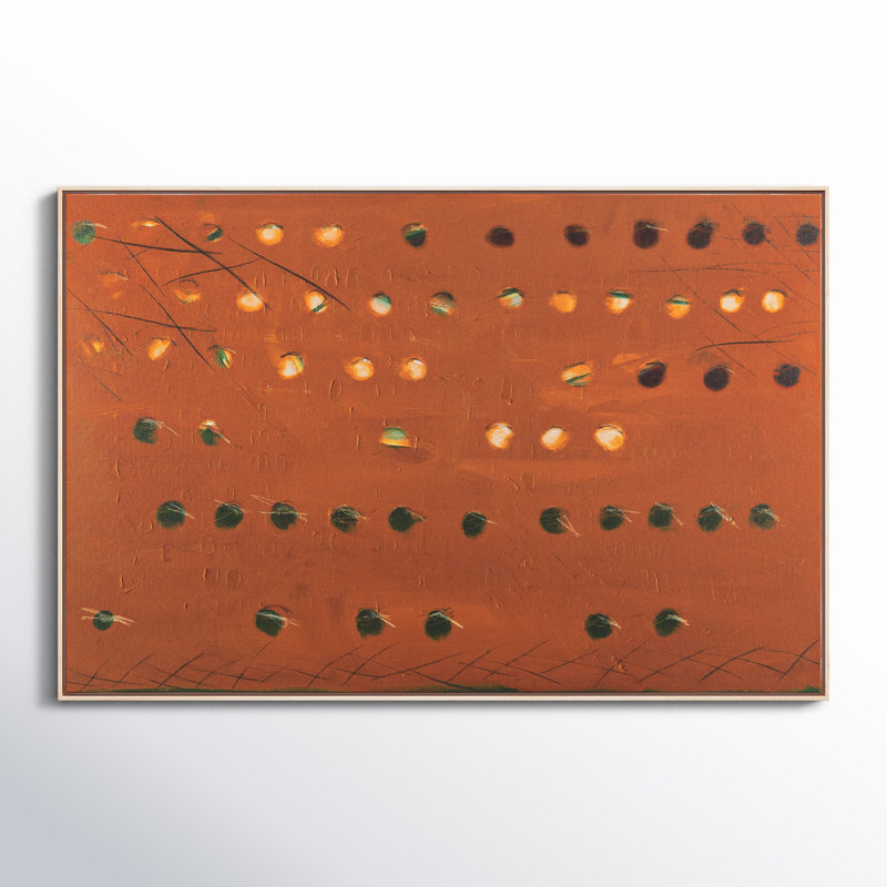 X Spot Rust Painting by Jamie Beckwith, 40" H x 60" W x 2" D