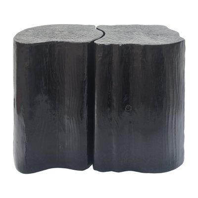 Maranti Outdoor Wabi-Sabi Tree Stump Side Table by Millwood Pines