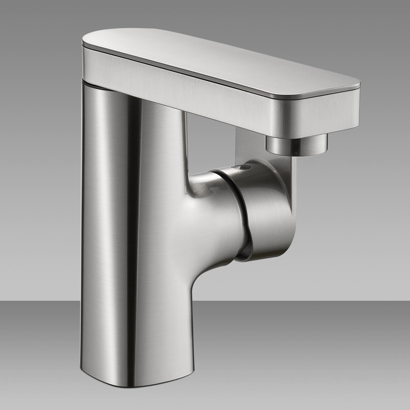 Single Hole Bathroom Faucet with Drain Assembly, Nickel