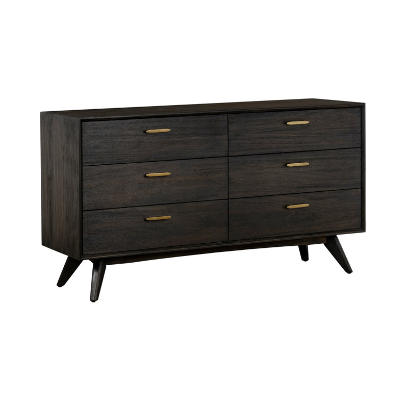 63 " W 6 - Drawer Dresser, Brown