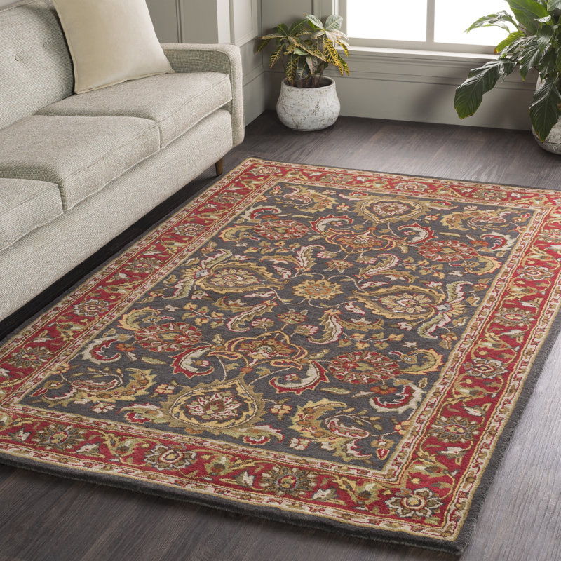 Dvorak Wool Oriental Indoor Rug, Rectangle 6' x 9'