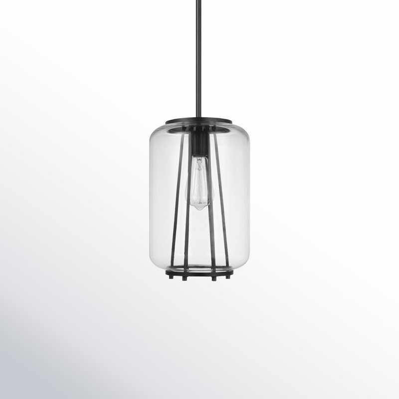Luminaire suspendu en pot 1 lumière Bianca, Nuit noire