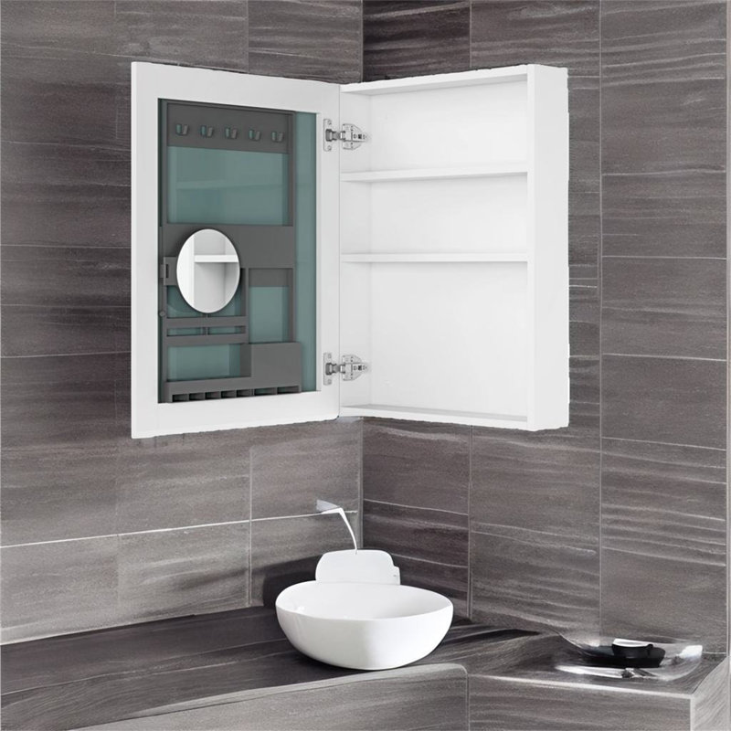 Armoire à pharmacie avec miroir l 26 po Corsiglia, H 26 po x l 20 po x P 5,08 po