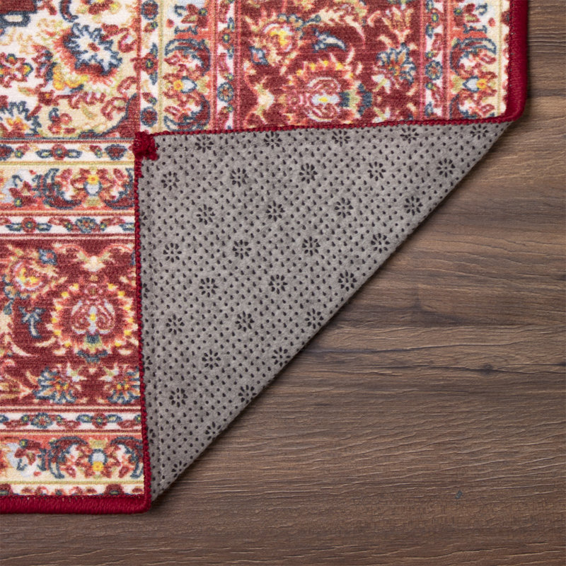 Tapis rubis à tissage plat Kenya Ruby, Rectangle 3 pi x 5 pi