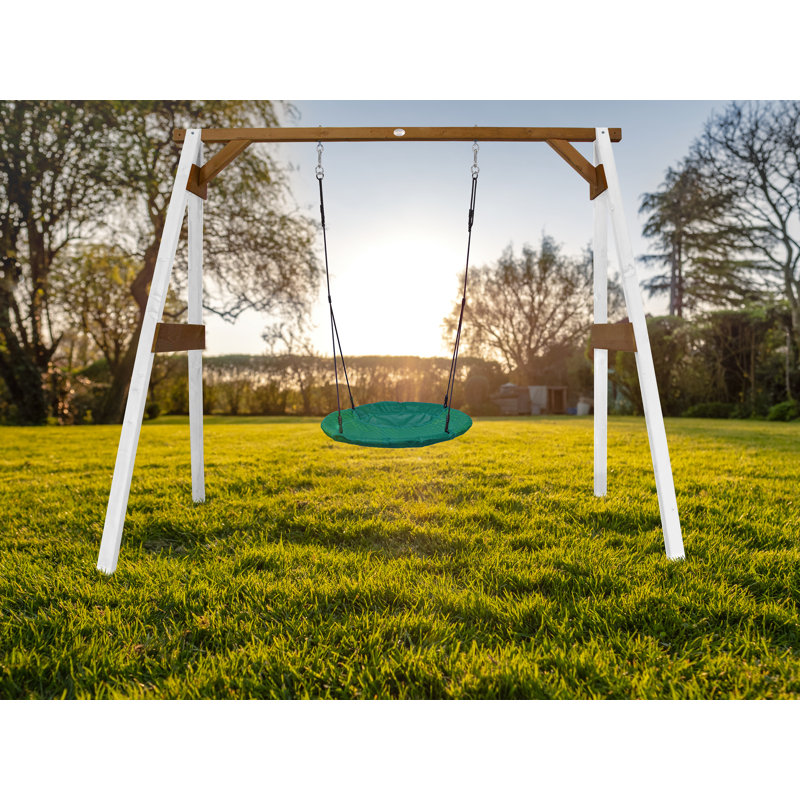 AXI Hemlock Swing Set with 1 Swing(s), White/Brown