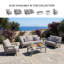 Chaise longue d'extérieur avec coussin Anieya