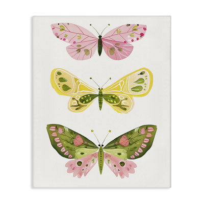  "Pastel Butterfly Trio", art mural par LSR Design Studio
