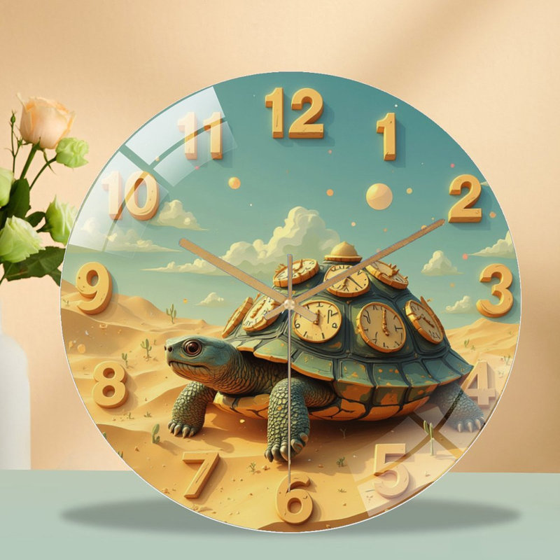 Horloge murale en verre 12 po