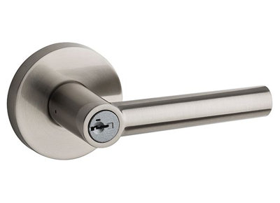 Milan Keyed Door Lever with Round Rosette SmartKey