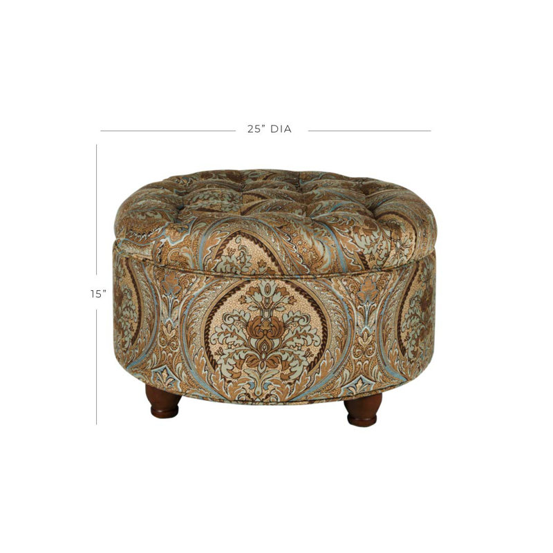 Colma Velvet Ottoman