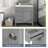 Oriah 30'' Single Bathroom Vanity with Ceramic Top,Modern Freestanding Undermount Bathroom Cabinet with 3 Drawers and Cabinet-663924561-663924562