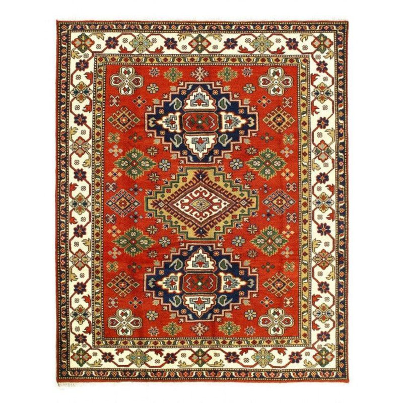 Tapis oriental brun / orange / beige en coton / laine 8 pi x 10 pi Oriental