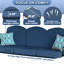 3 Seat Outdoor Porch Patio Swing With Adjustable Canopy-1127621618