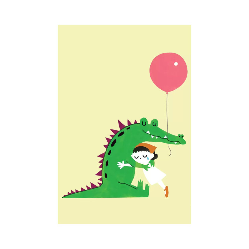 Crocodile Hug by Big Nose Work - Wrapped Canvas Gallery-Wrapped Canvas Giclée, 152.5 cm H x 101.5 cm W