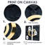 «Black and Gold Radiant Shine Heart I» - art mural noir-1289166253-1289166245-1289166244