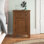 Table de bout en bois à 1 tiroir avec tablette à hauteur réglable Hocking H 26,2 po H-brun