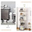 147cm H x 30cm W Metal Corner Bookcase