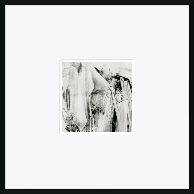 Abstrait Locomotion - Peinture encadrée sur papier, H 33,25 po x l 33,25 po x P 1,38 po