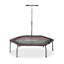 KINWELL 127cm Hexagon Fitness Trampoline with Handlebar