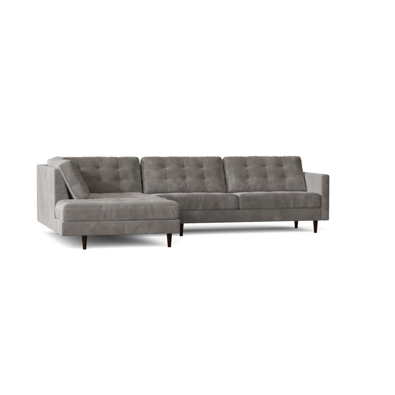 Canapé et méridienne Olivia, Noyer, Accoudoir à gauche (vu de face), Bronze Hamstead