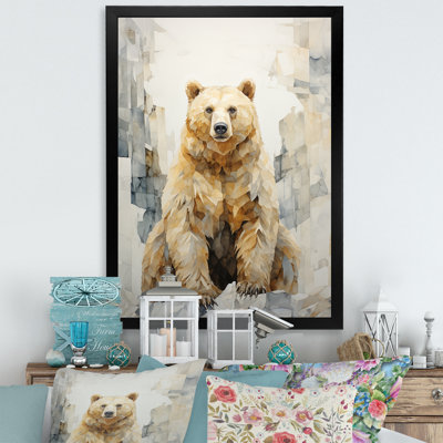 " Minimalism Bear In Ice Art "