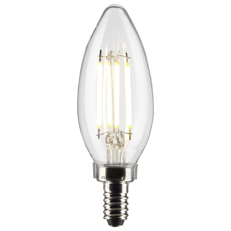 4 Watt B11 LED; Clear; Candelabra Base; 90 CRI; 3000K; 120 Volt, 5000K