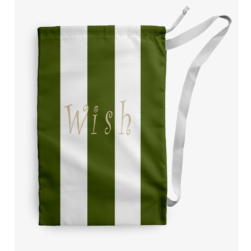 Fabric Laundry Bag with Handles, Medium (36" H x 28" W), Light Green