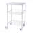 3-Tier Utility Cart Rolling Cart On Wheels 24"X20"X36.6" 470 Lbs 6 Hooks