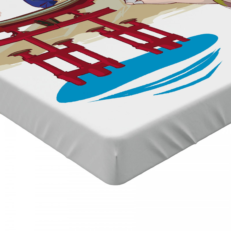 Plaque d’ajustement asiatique, Drap-housse de taille double